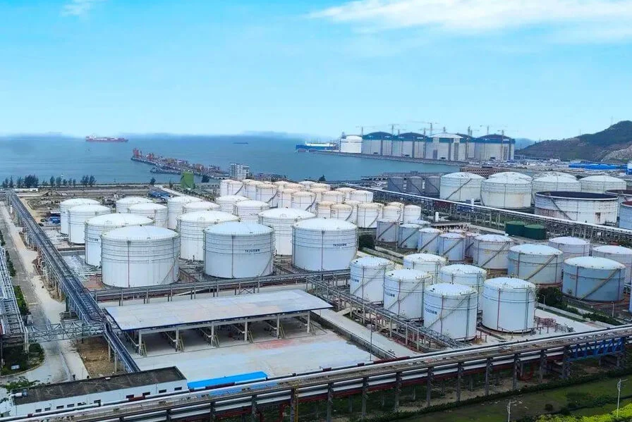 Sinochem Tianjin Port Petrochemical Storage Co., Ltd./원유 펌프 하우스 프로젝트의 DN600 원유 파이프 라인 연결 프로젝트